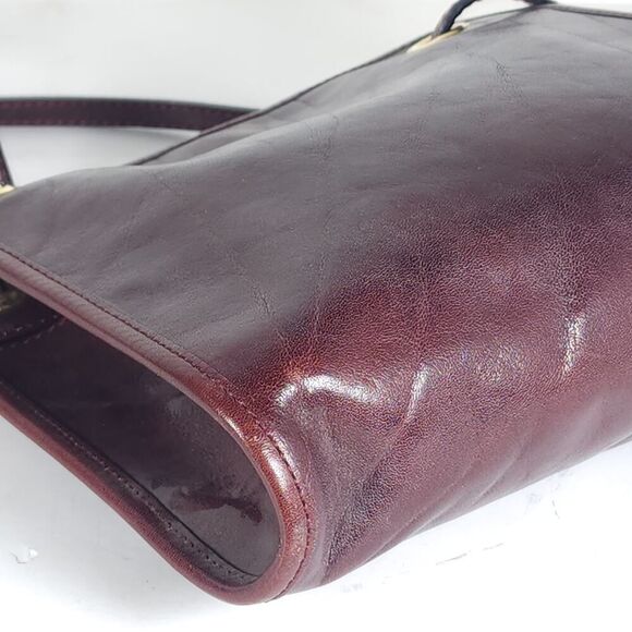 Aldo Filosini VTG Brown Leather Craftsman Crossbody Shoulder Bag Made In Italy - Picture 15 of 15